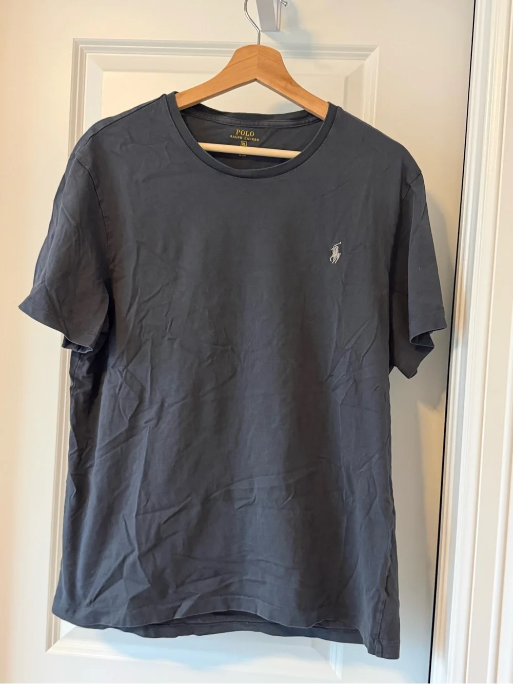 Polo by Ralph Lauren Slate Gray Crewneck Tee with Embroidered Pony